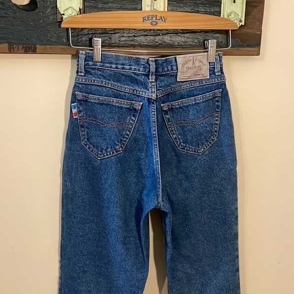 Vintage Something Made in France By Edwin Straight Tapered Leg Jeans Size XS - Picture 9 of 16